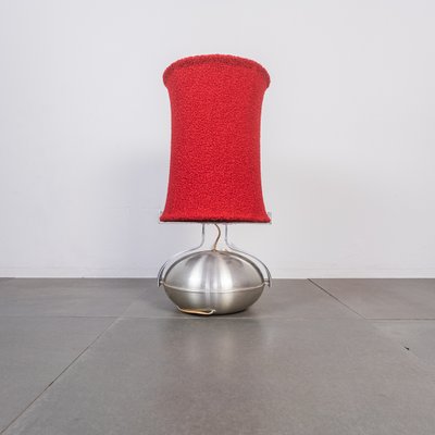 Table Lamp with Shade in Bouclé, 1970s-ZLY-906550