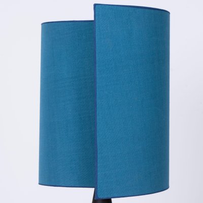 Table Lamp with Silk Lampshade from Soholm Pottery, 1960s-VDW-746943