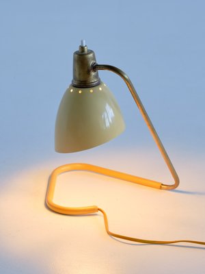 Table Lamp with Yellow Adjustable Shade by Robert Caillat, France, 1950s-FMT-944918