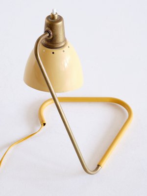 Table Lamp with Yellow Adjustable Shade by Robert Caillat, France, 1950s-FMT-944918