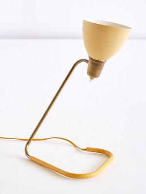 Table Lamp with Yellow Adjustable Shade by Robert Caillat, France, 1950s-FMT-944918