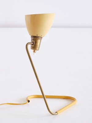 Table Lamp with Yellow Adjustable Shade by Robert Caillat, France, 1950s-FMT-944918