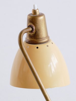 Table Lamp with Yellow Adjustable Shade by Robert Caillat, France, 1950s-FMT-944918