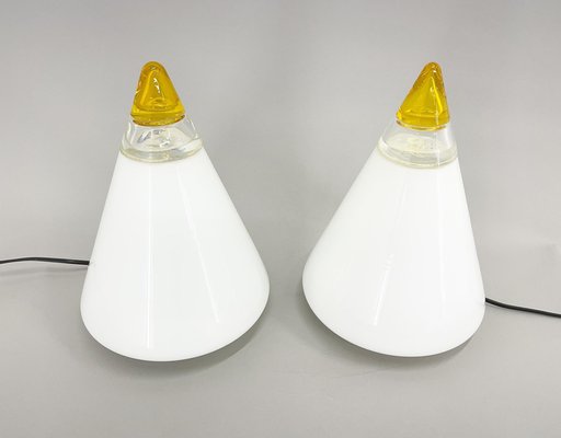 Table Lamps attributed to Giusto Toso for Vetri Murano, 1970s, Set of 2-TZ-1418950