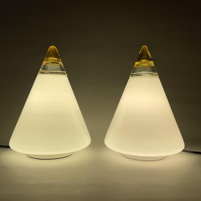 Table Lamps attributed to Giusto Toso for Vetri Murano, 1970s, Set of 2-TZ-1418950