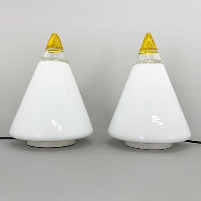 Table Lamps attributed to Giusto Toso for Vetri Murano, 1970s, Set of 2-TZ-1418950