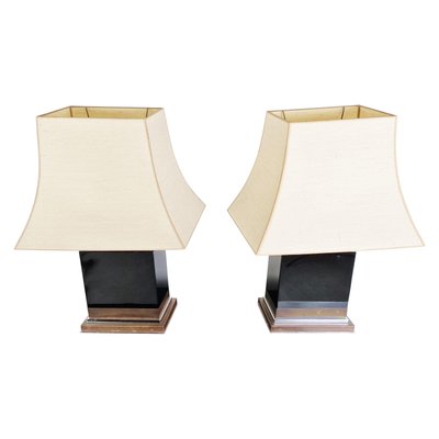 Table Lamps attributed to Jean Claude Mahey, 1970s, Set of 2-IRH-1437171