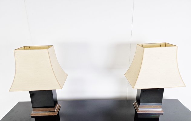 Table Lamps attributed to Jean Claude Mahey, 1970s, Set of 2-IRH-1437171