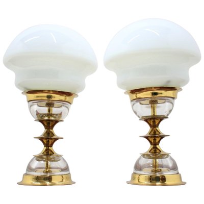 Table Lamps by Jablonecké Sklárny, 1970s, Set of 2-TZ-654723