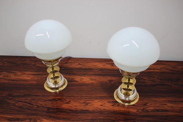 Table Lamps by Jablonecké Sklárny, 1970s, Set of 2-TZ-654723