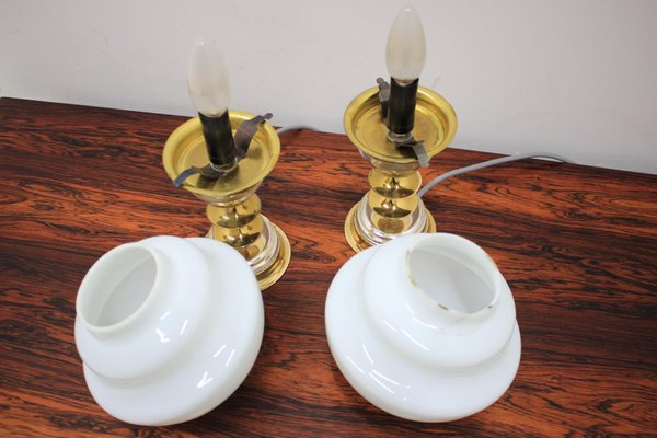 Table Lamps by Jablonecké Sklárny, 1970s, Set of 2-TZ-654723