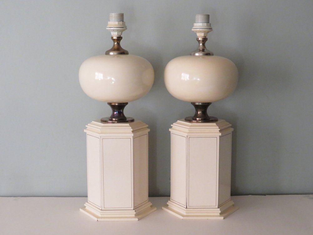 Table Lamps by Maison Le Dauphin, France, 1960-1970, Set of 2