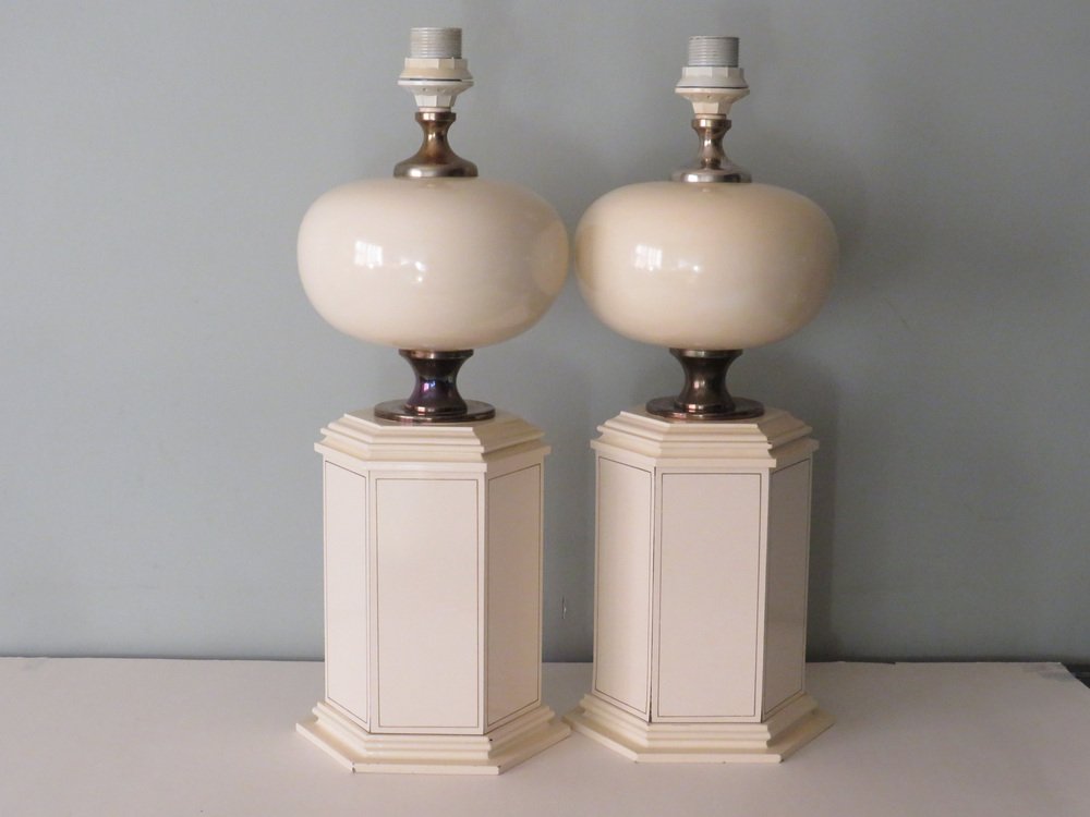 Table Lamps by Maison Le Dauphin, France, 1960-1970, Set of 2