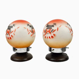 Table Lamps by Schott for Jenaer Glas, 1930s, Set of 2-ZDM-593590