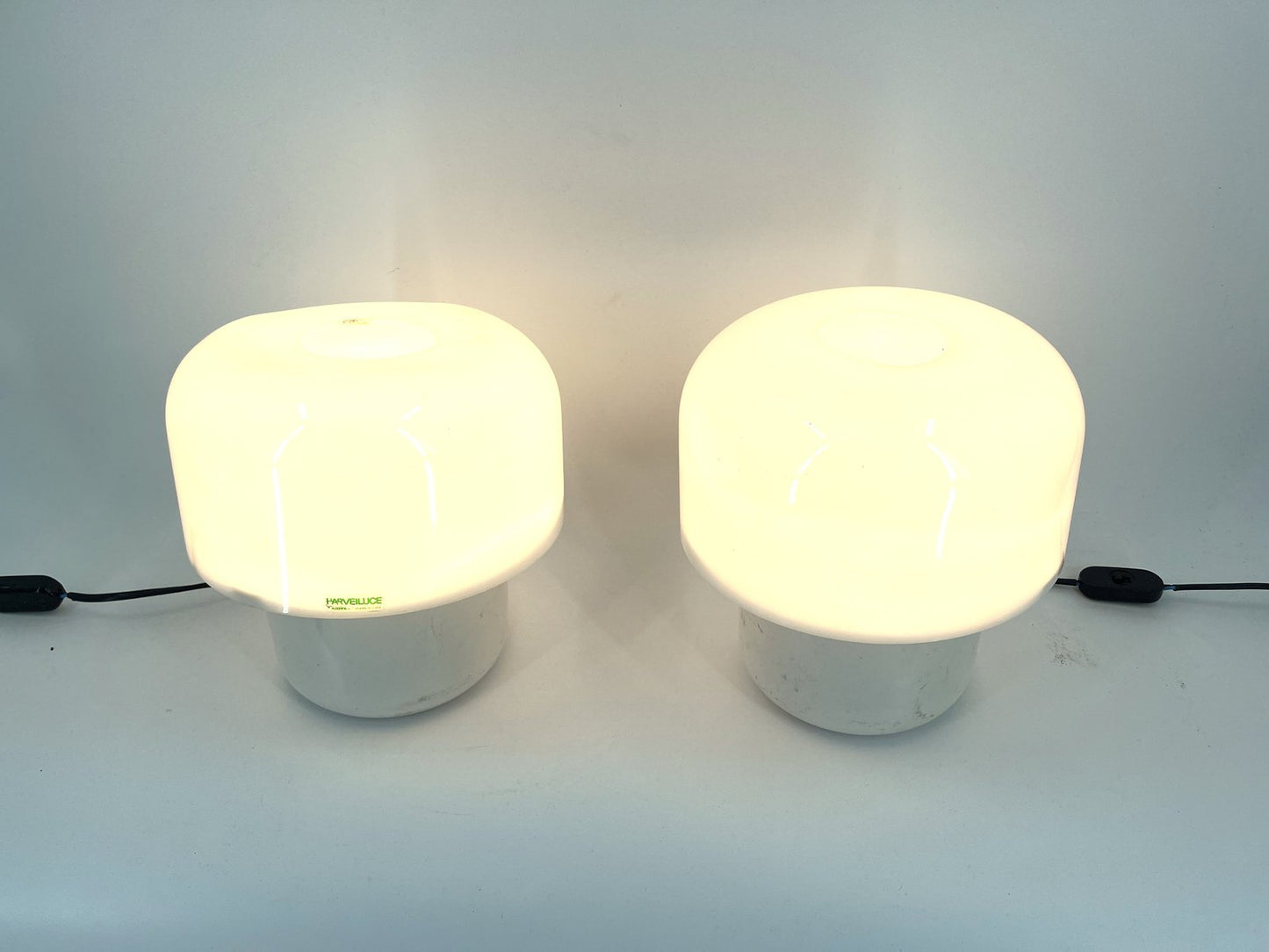 Table Lamps for Harveiluce by Luigi Massoni, 1970s, Set of 2