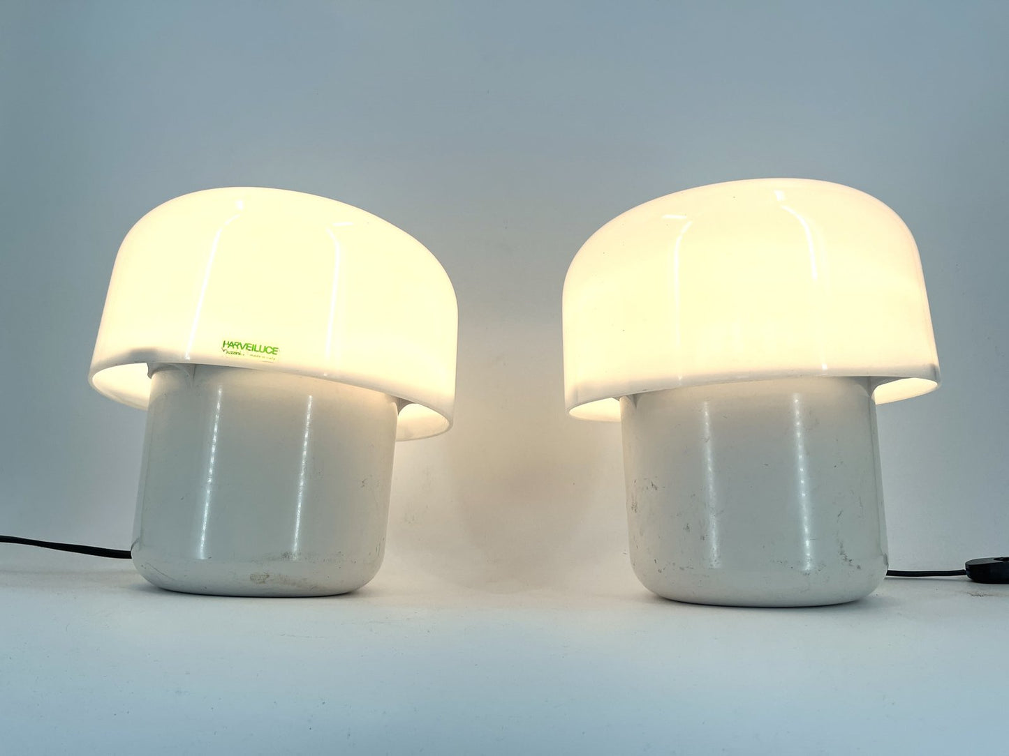 Table Lamps for Harveiluce by Luigi Massoni, 1970s, Set of 2