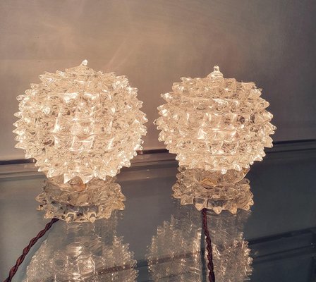 Table Lamps from Barovier and Toso Rostrato, 1940s, Set of 2-FO-1418899