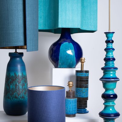 Table Lamps from Holmegaard with New Silk Custom Made Lampshades René Houben, Set of 2-VDW-873912