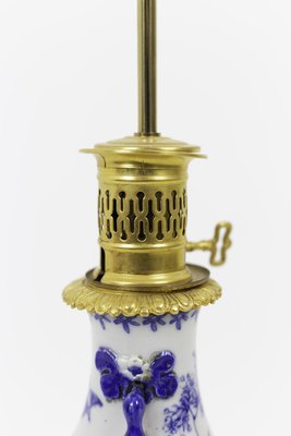 Table Lamps in Blue and White Earthenware and Gilt Bronze, 1880s, Set of 2-CEJ-689039