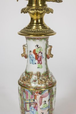 Table Lamps in Canton Porcelain and Bronze, 1880s, Set of 2-CEJ-1776432