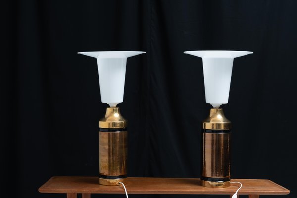 Table Lamps in Ceramic by Bitossi for Bergboms, 1970s, Set of 2-MJF-1392883