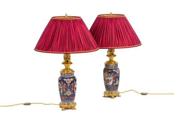 Table Lamps in Imari Porcelain and Gilt Bronze, 1880s-CEJ-996150