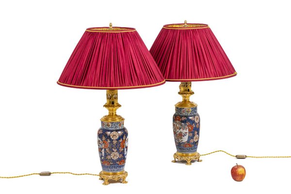 Table Lamps in Imari Porcelain and Gilt Bronze, 1880s-CEJ-996150