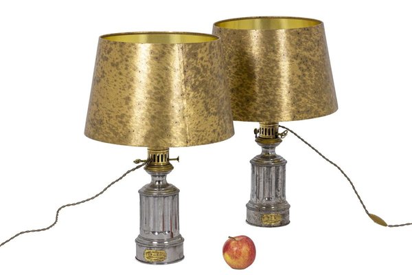 Table Lamps in Tin, 1880s, Set of 2-CEJ-830617