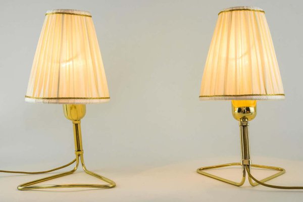 Table Lamps with Fabric Shades by Rupert Nikoll, Vienna, 1950s, Set of 2-SPD-1020158