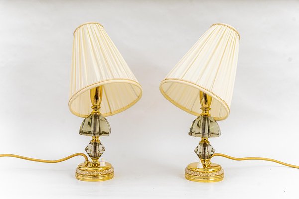 Table Lamps with Shades from Bakalowits & Söhne, Vienna, 1950s, Set of 2-SPD-1410896