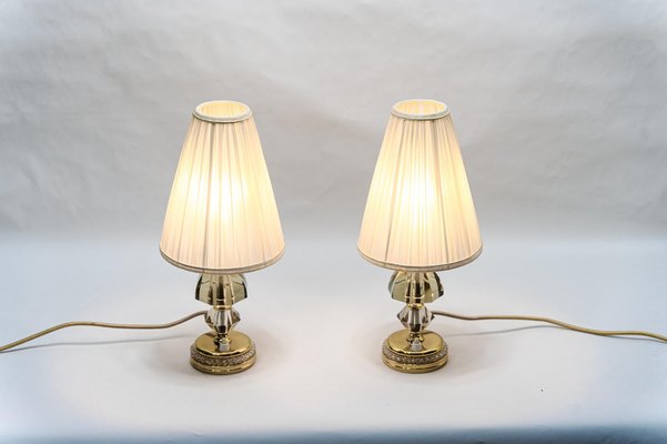 Table Lamps with Shades from Bakalowits & Söhne, Vienna, 1950s, Set of 2-SPD-1410896