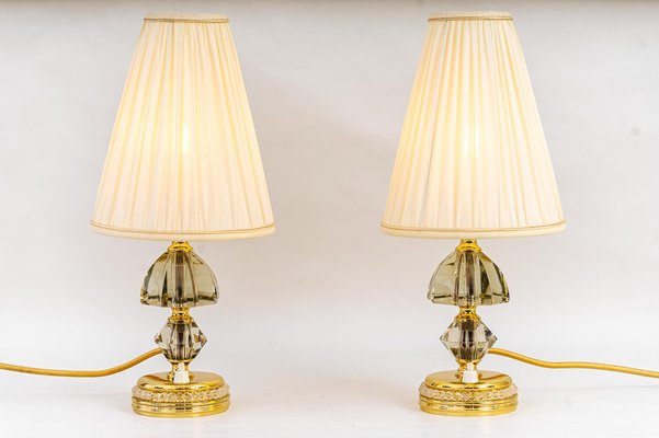 Table Lamps with Shades from Bakalowits & Söhne, Vienna, 1950s, Set of 2-SPD-1410896