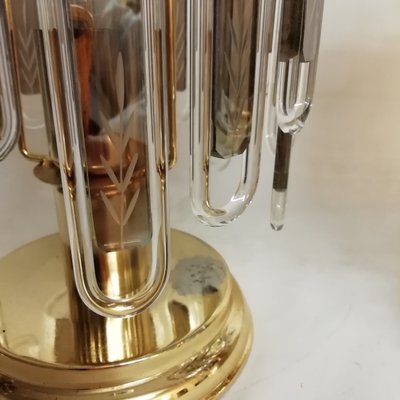 Table Lamps with Vertical Rigid Glass, 1980s, Set of 2-RGF-780832