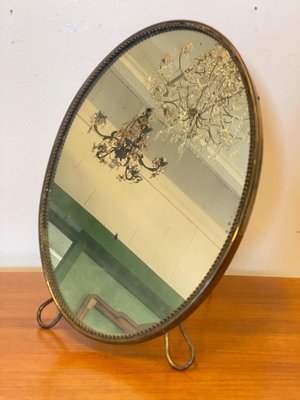 Table Mirror in Brass, 1950s-NPC-1719497