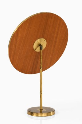 Table Mirror in Brass and Teak attributed to Josef Frank, 1950s-SC-1797639