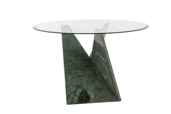 Table or Pedestal Table in Marble and Glass, 1970s-CEJ-1186733