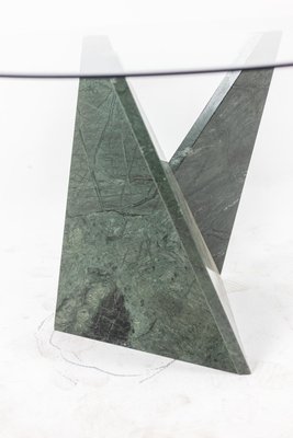 Table or Pedestal Table in Marble and Glass, 1970s-CEJ-1186733