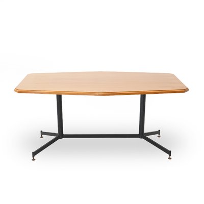 Table with Wooden Top and Metal Structure, 1950s-EZ-2040463