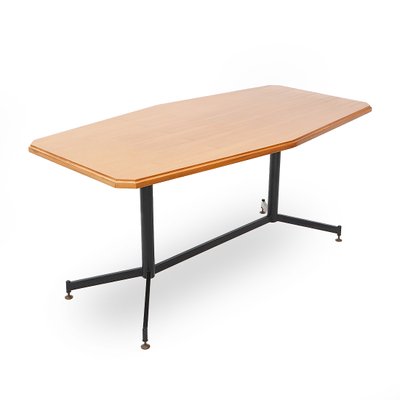 Table with Wooden Top and Metal Structure, 1950s-EZ-2040463