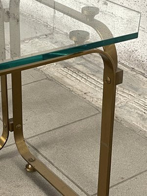 Tables in Brass and Glass, 1970s, Set of 2-JHL-1820799