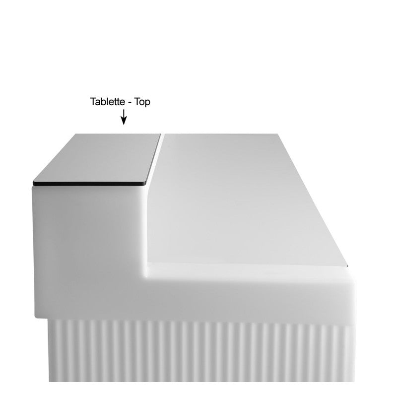 Accessories for bar counter Cordiale by Slide #Top / White with black profile