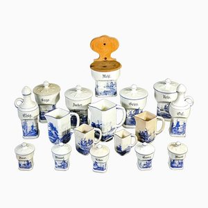 Tableware from Delft Ceramics, Holland, 1800s, Set of 17-OJE-1255198