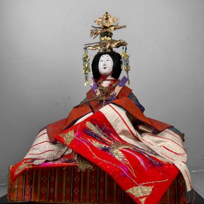 Taishō Decorative Hina Ningyo Empress Doll, Japan, 1920s-DWL-1807061