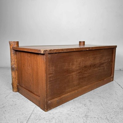 Taisho Era Low Tree Trunk Tansu Cabinet, Japan, 1920s-DWL-1780634