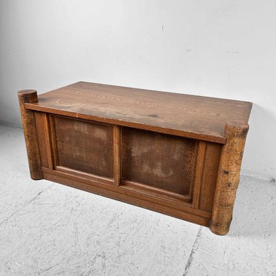 Taisho Era Low Tree Trunk Tansu Cabinet, Japan, 1920s-DWL-1780634