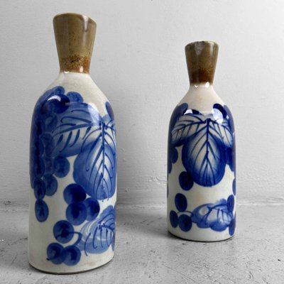 Taisho Porcelain Sake Pouring Bottles (Tokkuri Tokuri), Japan, 1920s, Set of 2-DWL-1786507