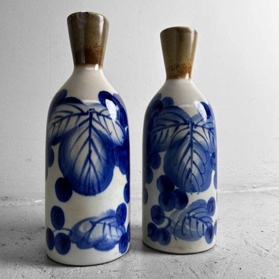 Taisho Porcelain Sake Pouring Bottles (Tokkuri Tokuri), Japan, 1920s, Set of 2-DWL-1786507