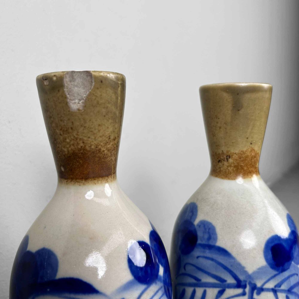 Taisho Porcelain Sake Pouring Bottles (Tokkuri Tokuri), Japan, 1920s, Set of 2-DWL-1786507