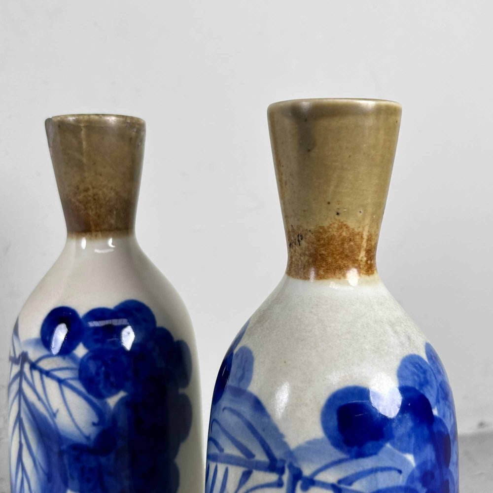 Taisho Porcelain Sake Pouring Bottles (Tokkuri Tokuri), Japan, 1920s, Set of 2-DWL-1786507