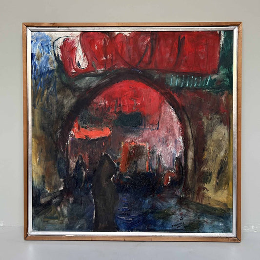 Takashi, Expressionist Composition, Oil on Canvas, 1968